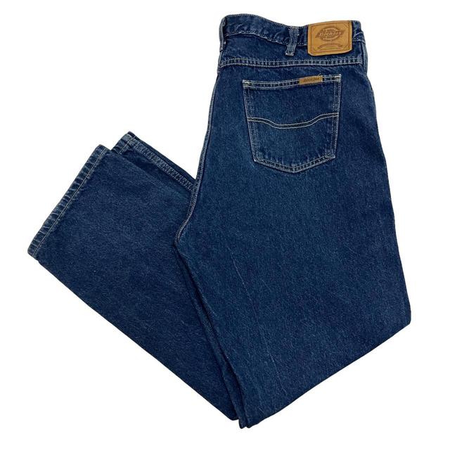 Dickies Men's Straight leg Jeans - Blue - 38" on Productcaster.