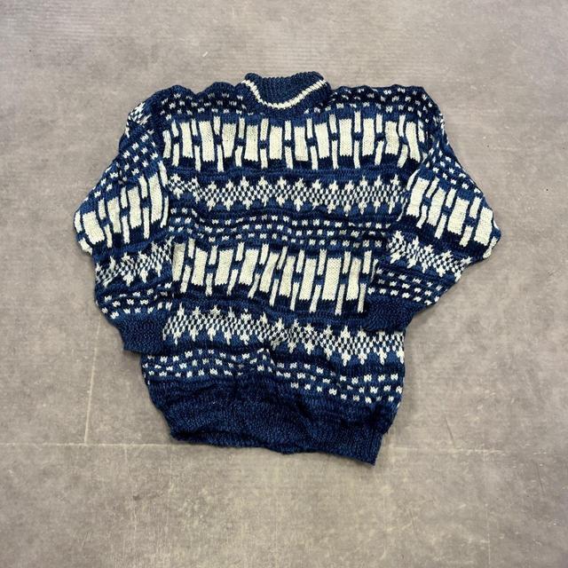 Vintage Women's Jumper - Blue - M on Productcaster.