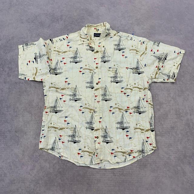 Vintage Men's Shirt - Cream - L on Productcaster.