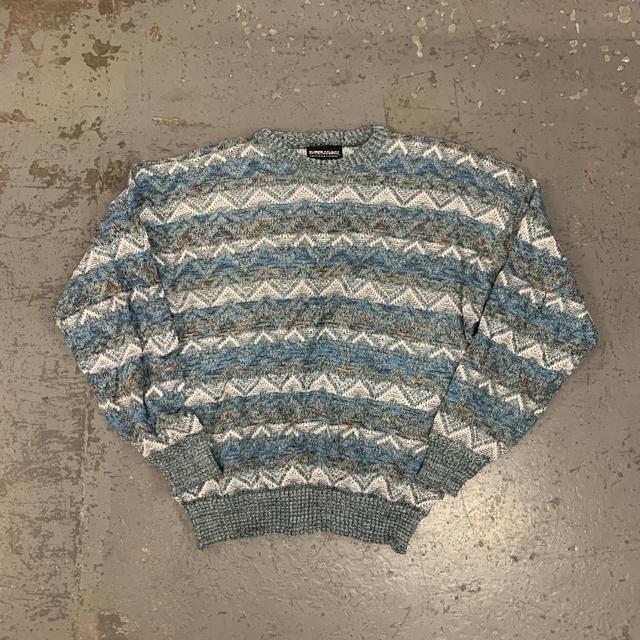 Preloved Men's Jumper - Blue - XL on Productcaster.