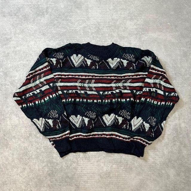 Vintage Men's Jumper - Blue - XL on Productcaster.