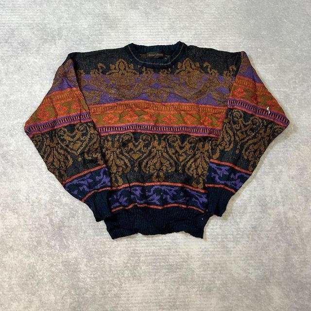 Vintage Men's Jumper - Blue - L on Productcaster.