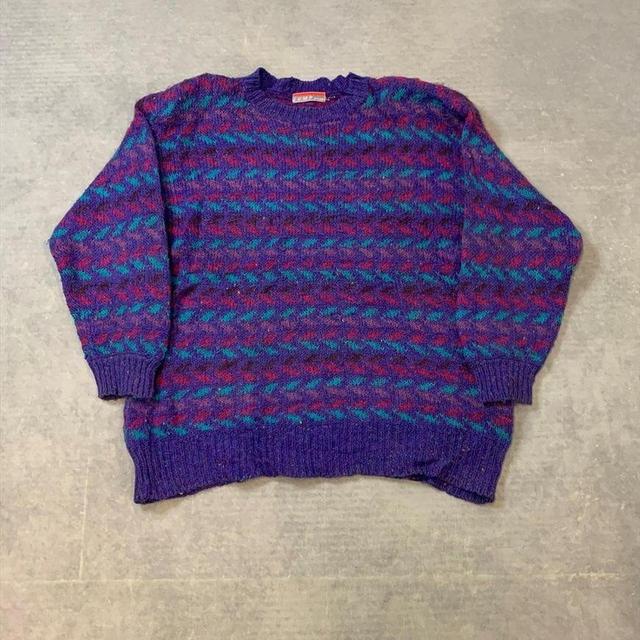 Vintage Women's Jumper - Purple - L on Productcaster.