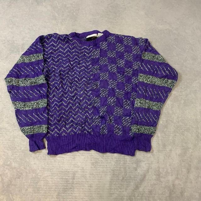 Vintage Women's Jumper - Purple - L on Productcaster.