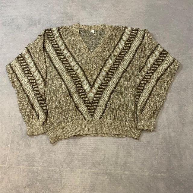 Vintage Men's Jumper - Brown - XL on Productcaster.