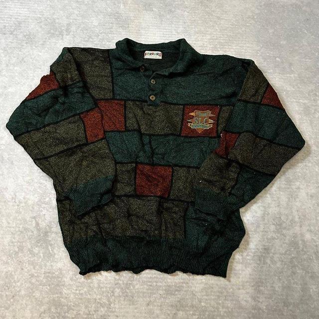 Vintage Men's Jumper - Blue - XL on Productcaster.