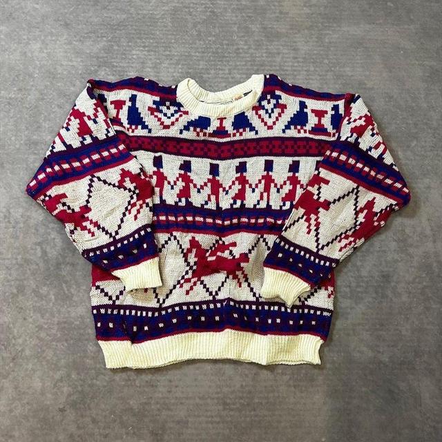 Vintage Women's Jumper - White - M on Productcaster.