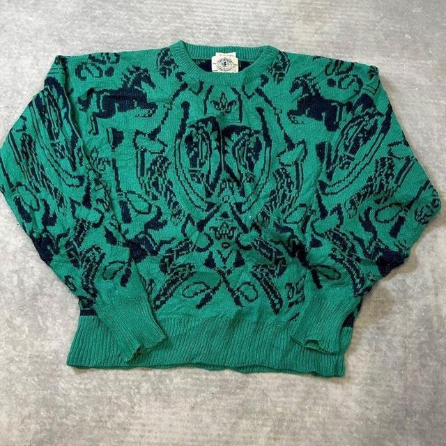 Vintage Women's Jumper - Green - L on Productcaster.