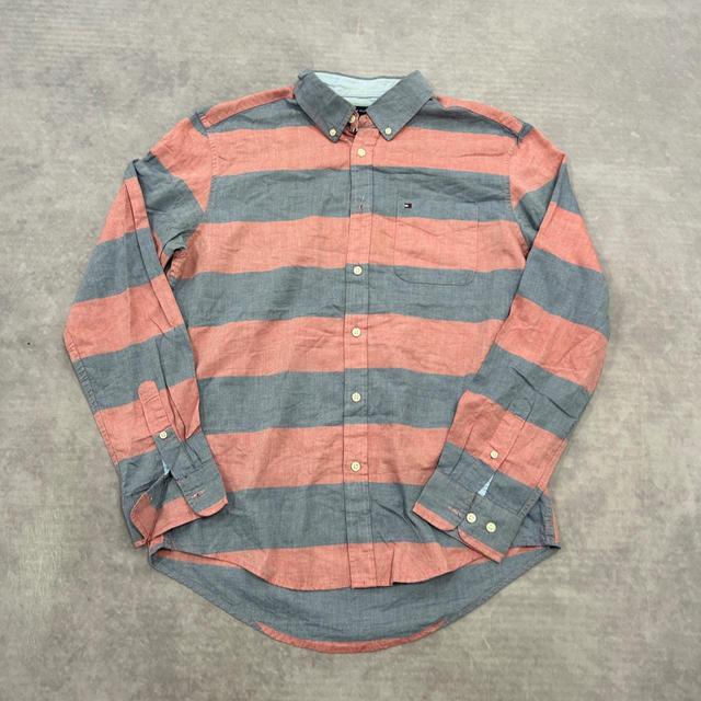 Tommy Hilfiger Men's Shirt - Pink/Blue - M on Productcaster.