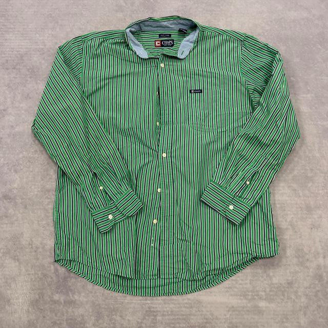 Chaps Men's Shirt - Green/Blue - XL on Productcaster.