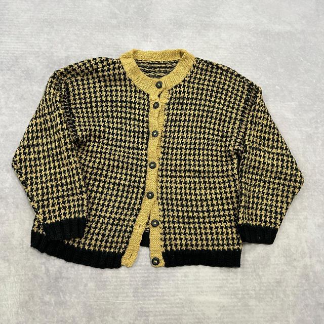 Vintage Women's Cardigan - Brown/Black - M on Productcaster.