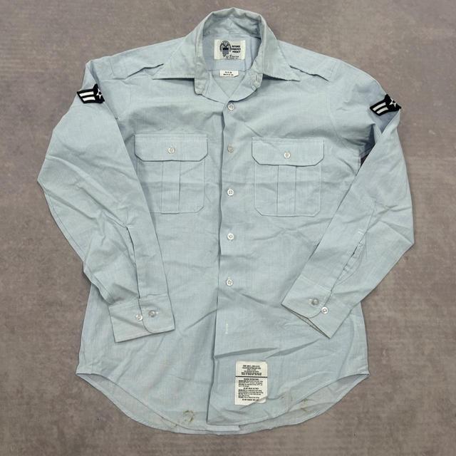 Vintage Men's Shirt - Blue - M on Productcaster.