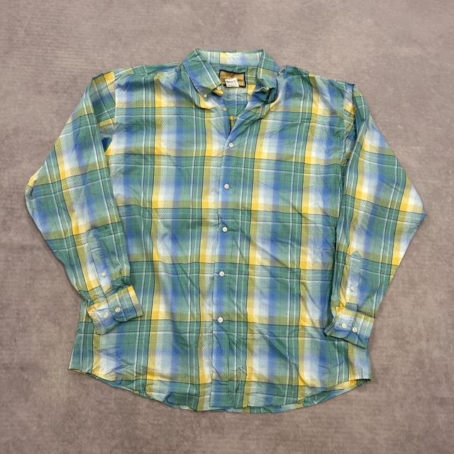 Wrangler Men's Shirt - Blue/Yellow - XXL on Productcaster.