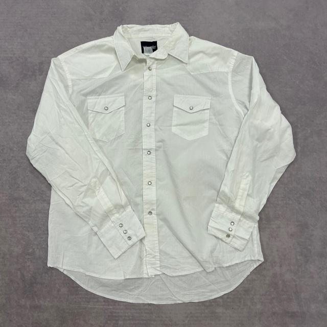 Wrangler Men's Shirt - White - XL on Productcaster.