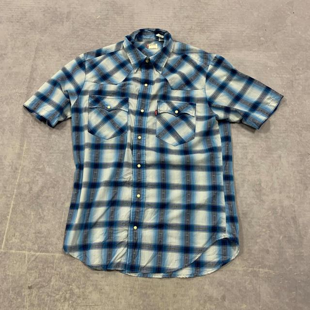 Levi's Men's Shirt - Blue - S on Productcaster.