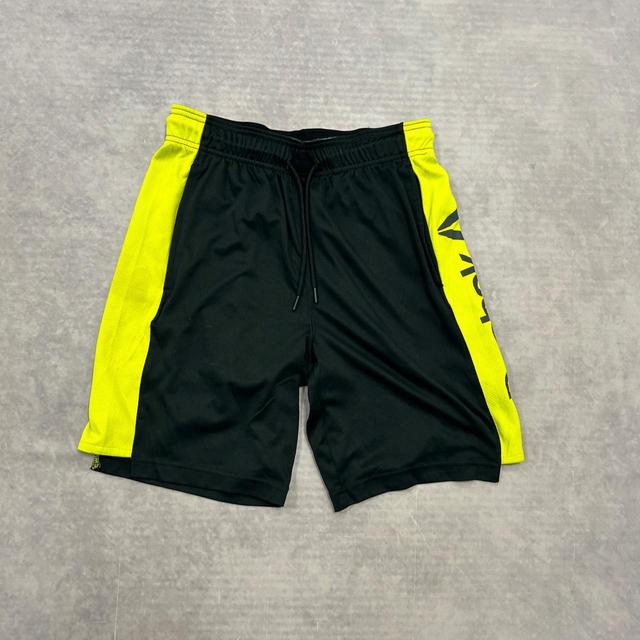 Reebok Men's Shorts - Black/Green - S on Productcaster.