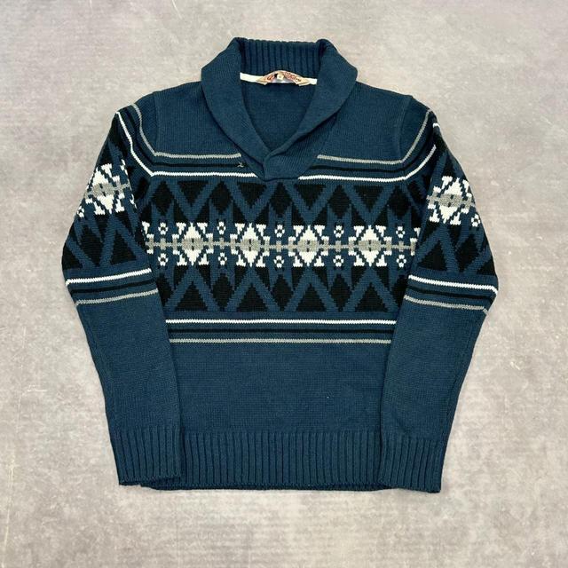 Preloved Men's Jumper - Blue - S on Productcaster.