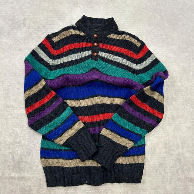 Vintage Women's Jumper - Blue/Multi - M on Productcaster.