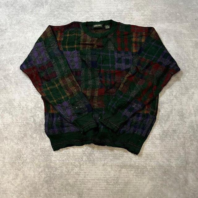 Vintage Men's Jumper - Green - L on Productcaster.