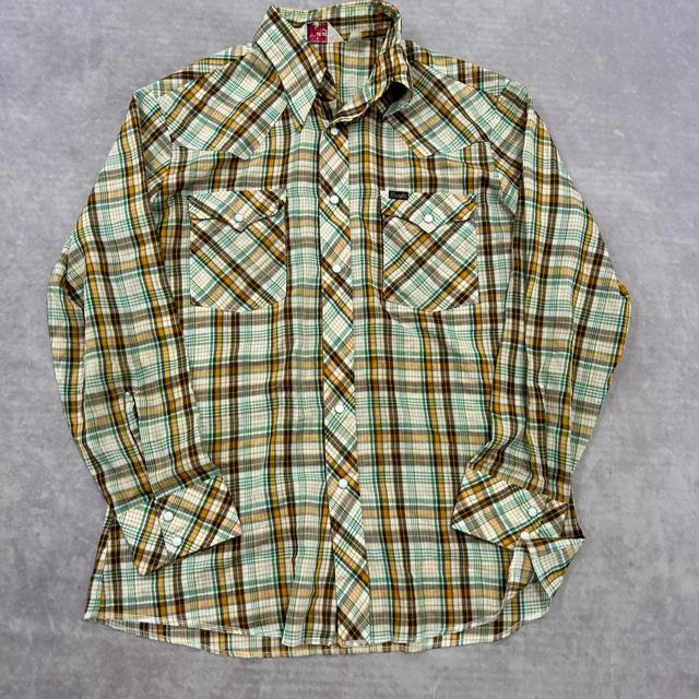 Wrangler Men's Shirt - Brown/Multi - L on Productcaster.