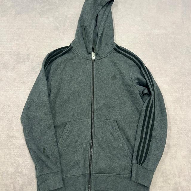 Adidas Men's Hoodie - Grey - L on Productcaster.