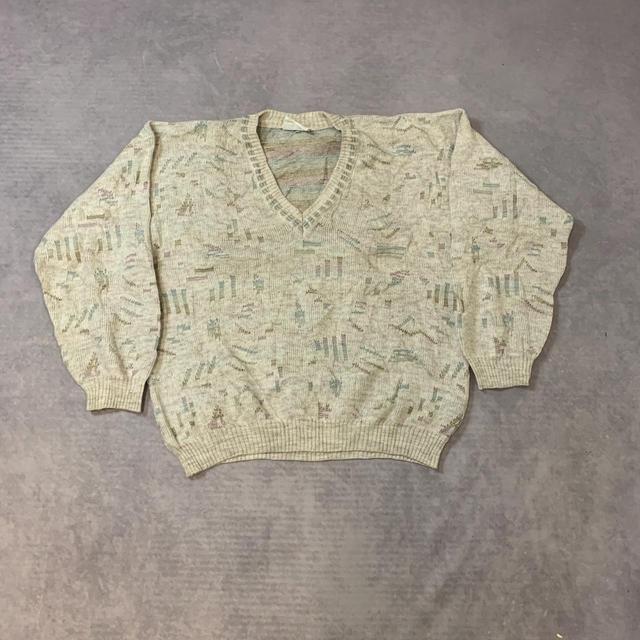 Vintage Men's Jumper - White - M on Productcaster.