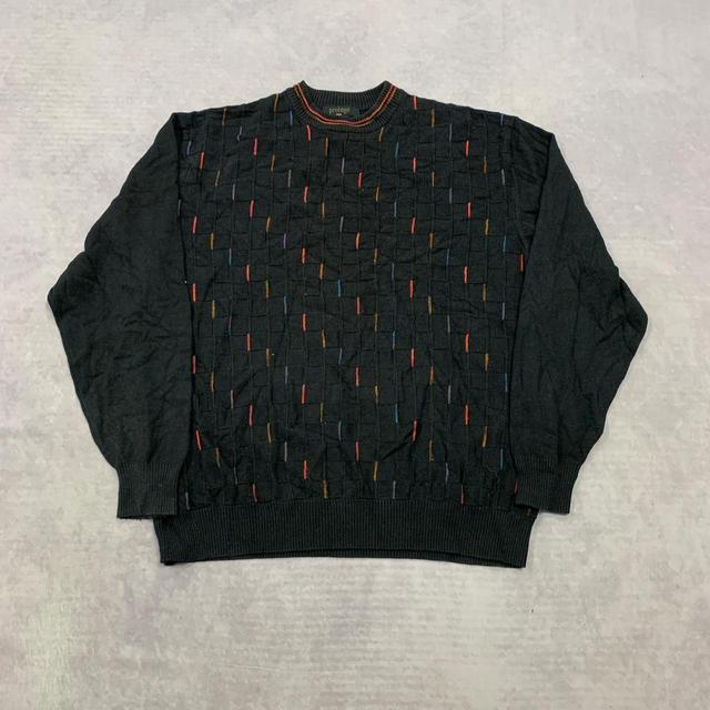 Vintage Men's Jumper - Black/Multi - XL on Productcaster.