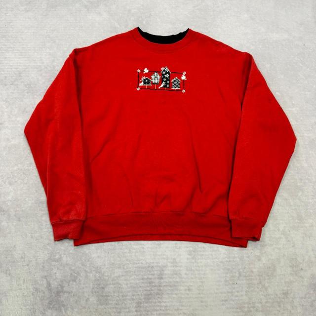 Top Stitch Women's Sweatshirt - Red/Black - XL on Productcaster.