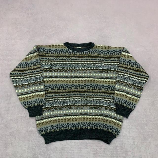 Vintage Women's Jumper - Grey/Multi - XL on Productcaster.