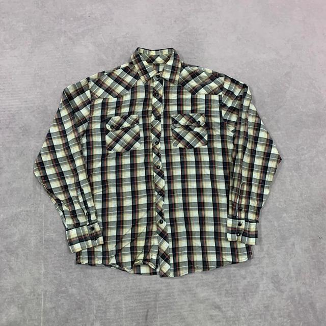 Vintage Men's Shirt - Black/Multi - M on Productcaster.