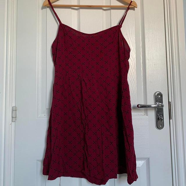 H&M Women's Dress - Burgundy - 14 on Productcaster.