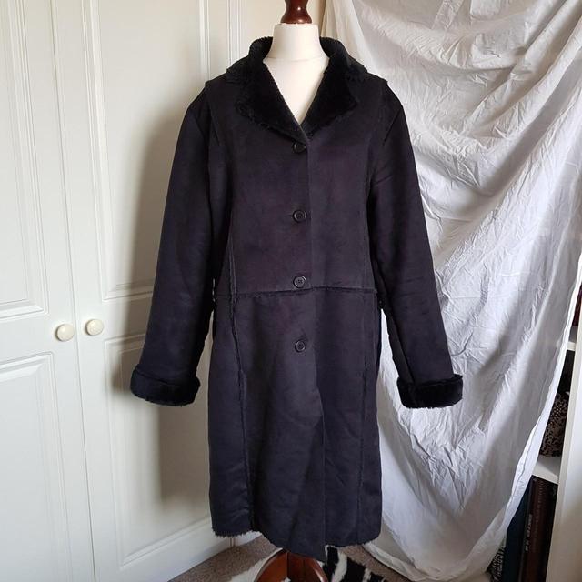 Vintage Women's Coat - Black - UK 14 on Productcaster.