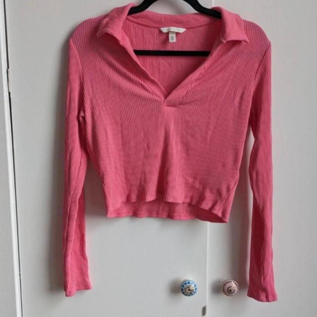 H&M Women's Crop top - Pink - M on Productcaster.