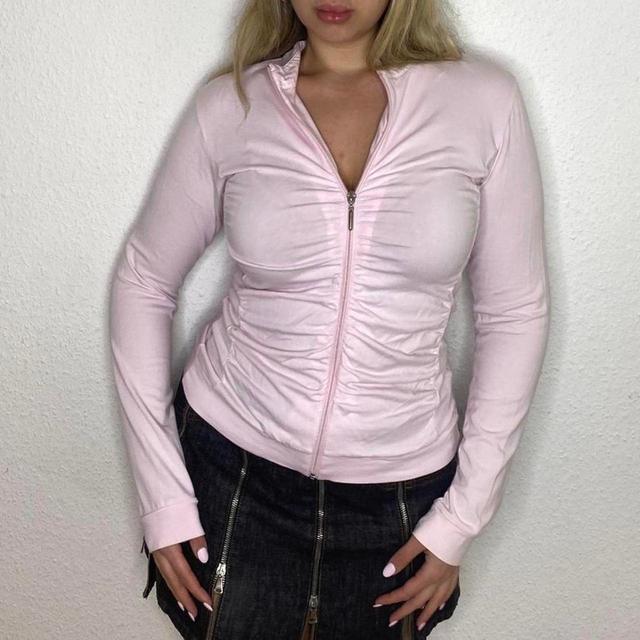 Vintage Women's Lightweight Jacket - Pink - M on Productcaster.