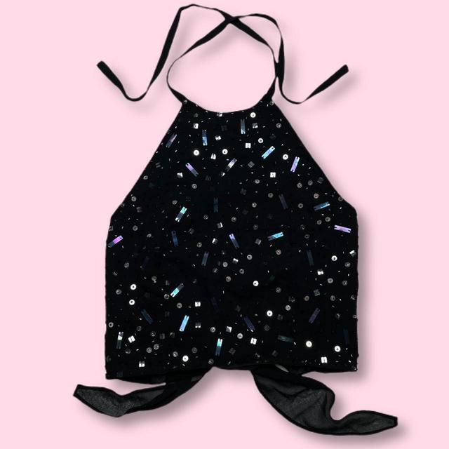 Vintage Women's Crop top - Black - 8 on Productcaster.