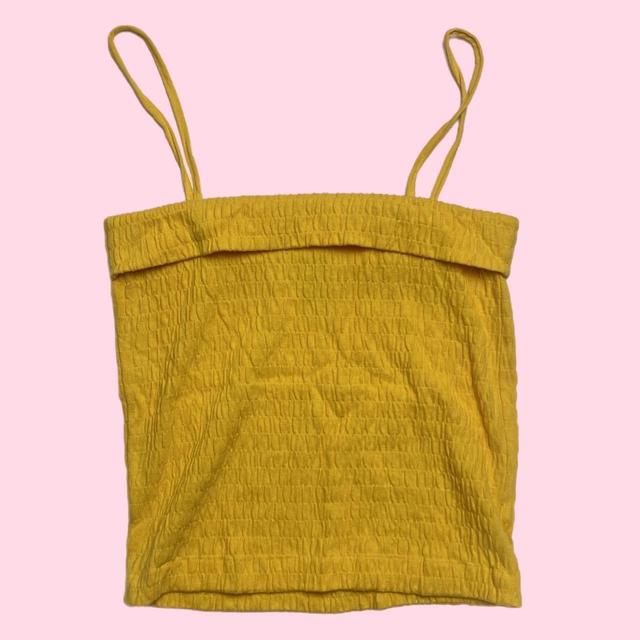 Vintage Women's Crop top - Yellow - 10 on Productcaster.