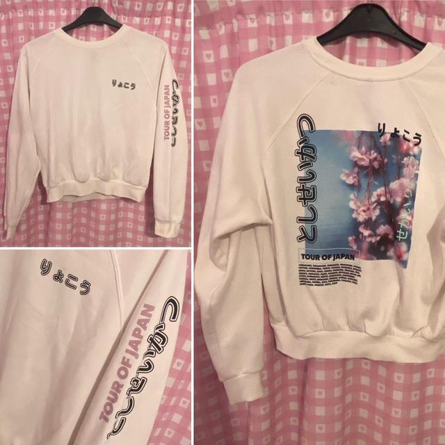 H&M Women's Jumper - White/Pink - 14 on Productcaster.