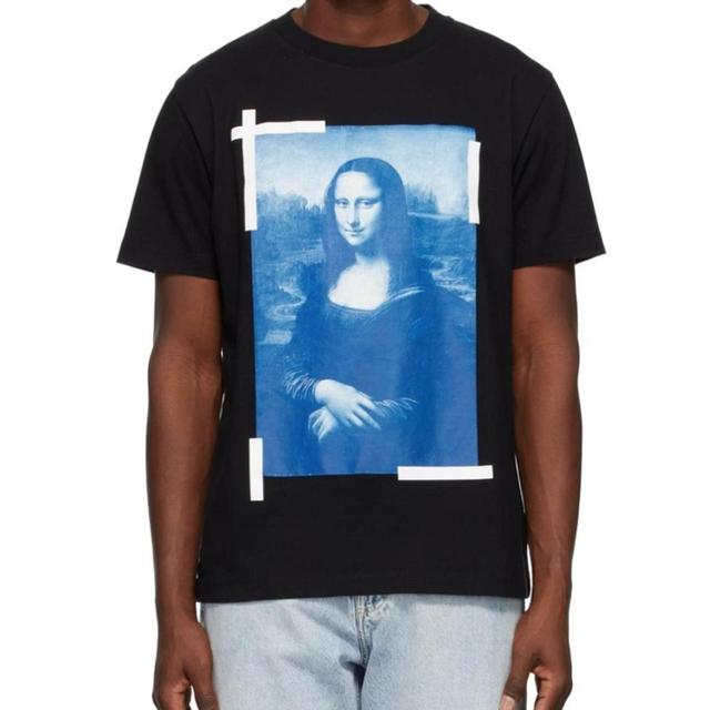 Off-White Men's T-shirt - Black - M on Productcaster.