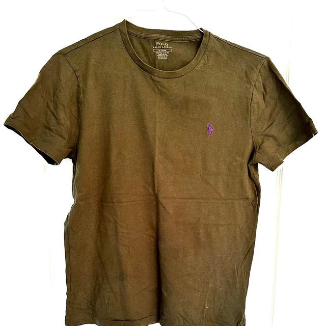 Polo Ralph Lauren Men's T-shirt - Khaki - M on Productcaster.