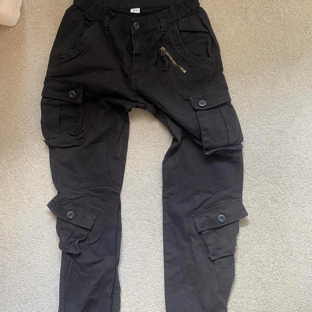 Women's Cargo Trousers - Black - UK 6 on Productcaster.