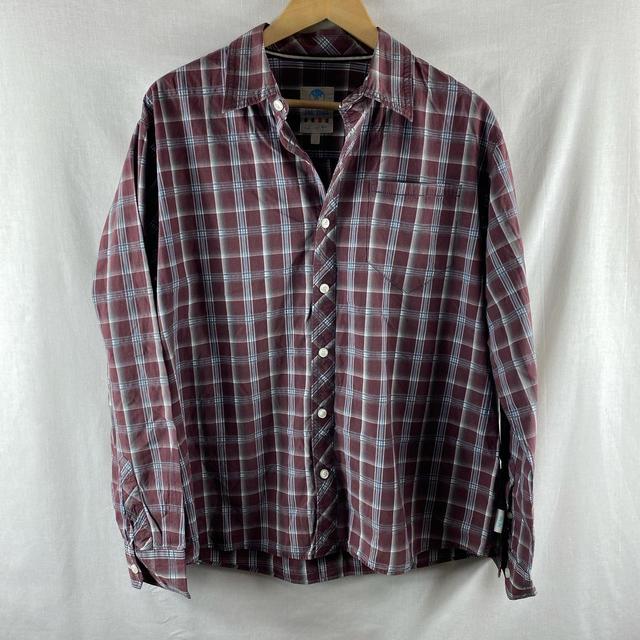 FatFace Men's Shirt - Burgundy - L on Productcaster.