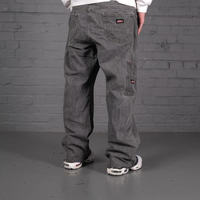 Dickies Men's Straight leg Cargo Jeans - Grey - 34" on Productcaster.