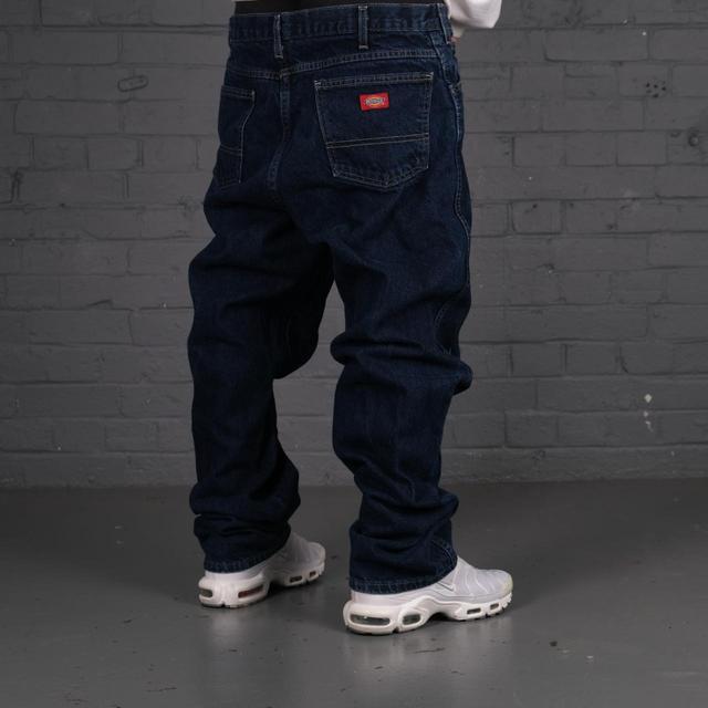 Dickies Men's Straight leg Cargo Jeans - Blue - 34" on Productcaster.