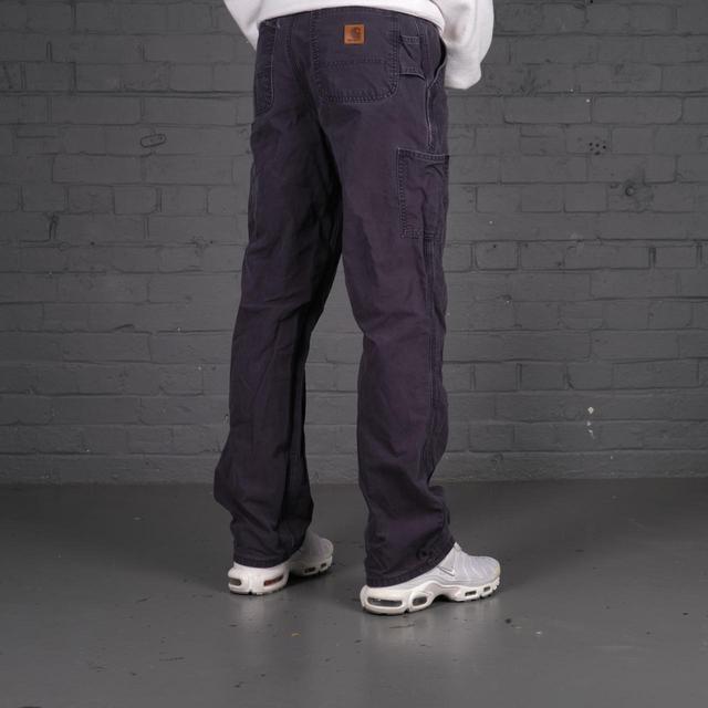 Carhartt Men's Straight leg Cargo Jeans - Blue - 30" on Productcaster.