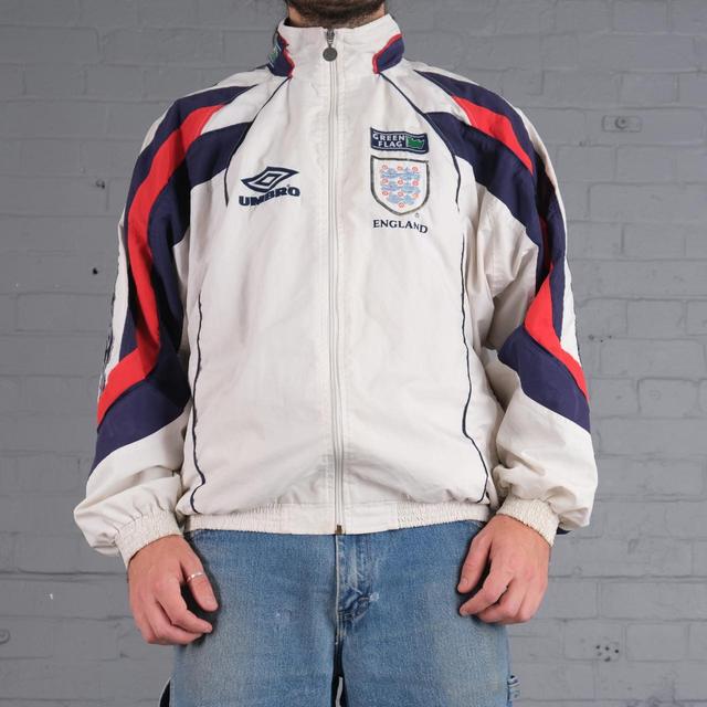 Umbro Men's Lightweight Jacket - Multi/White - L on Productcaster.