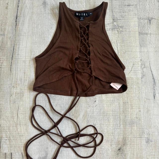 Motel Women's Crop top - Brown - XS on Productcaster.