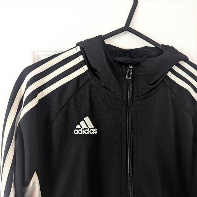 Adidas Men's Hoodie - Black/White - XS on Productcaster.