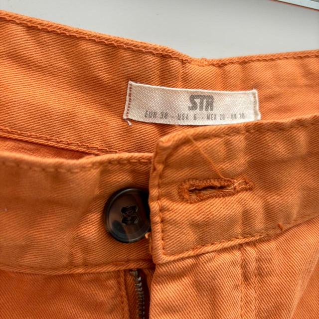 Stradivarius Women's Cargo Trousers - Orange - UK 10 on Productcaster.