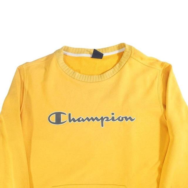 Champion Men's Sweatshirt - Yellow - XL on Productcaster.