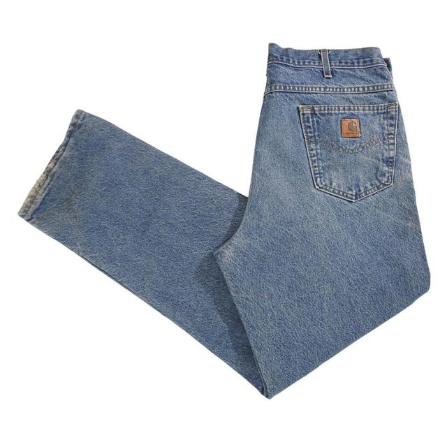 Carhartt Men's Jeans - Blue - L on Productcaster.